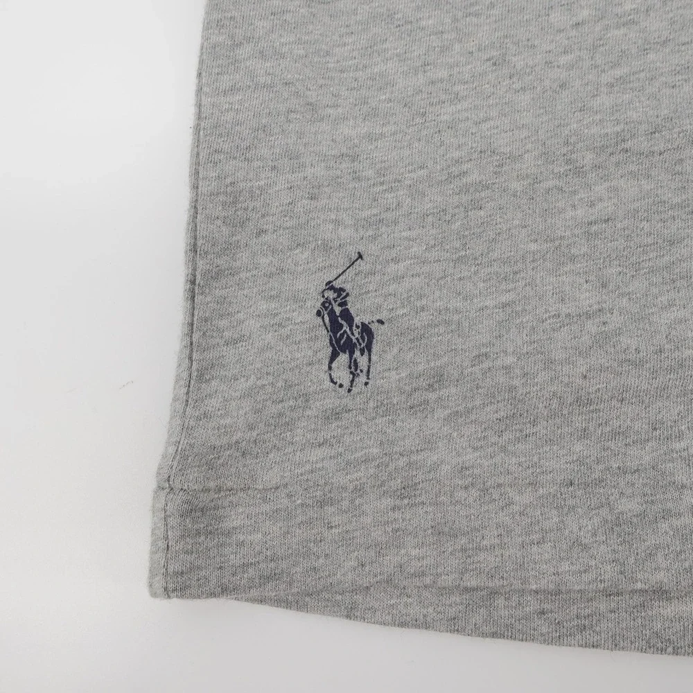 NEW Polo Ralph Lauren RL 67 Graphic T-Shirt Grey Short Sleeve Mens XLT MSRP $69